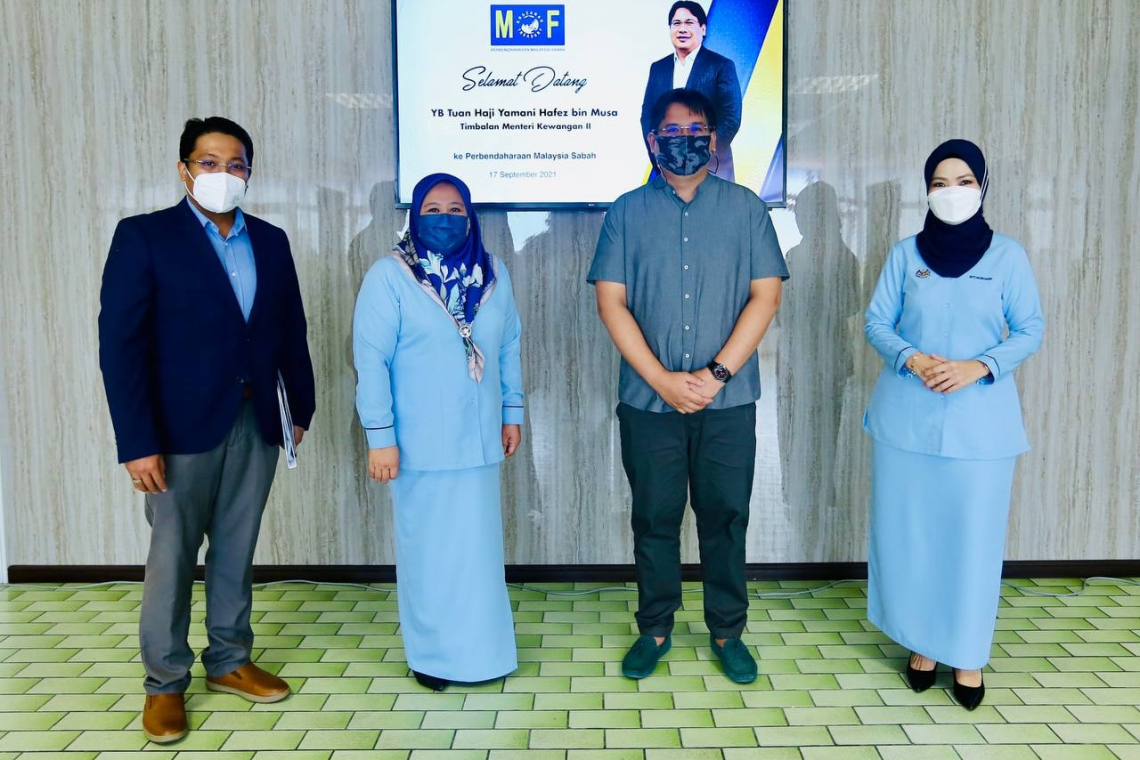 Lawatan Rasmi YB TMK II ke Perbendaharaan Malaysia Sabah